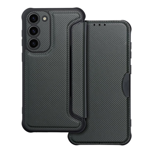 Samsung Galaxy S23 Plus Razor magnetic anti-șoc husă tip carte (Negru)