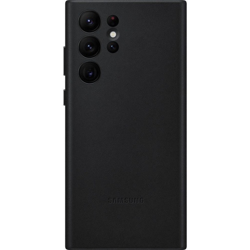 Samsung Galaxy S22 Ultra leather cover original husă spate, negru - EF-VS908LBE
