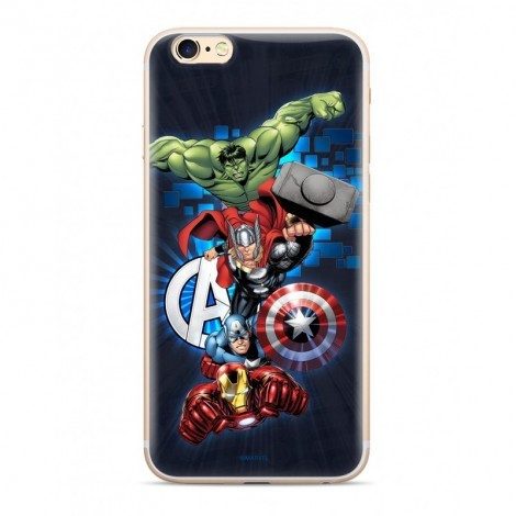 Samsung Galaxy S22 5G Marvel Avengers 001 silicone husă spate (Albastru)