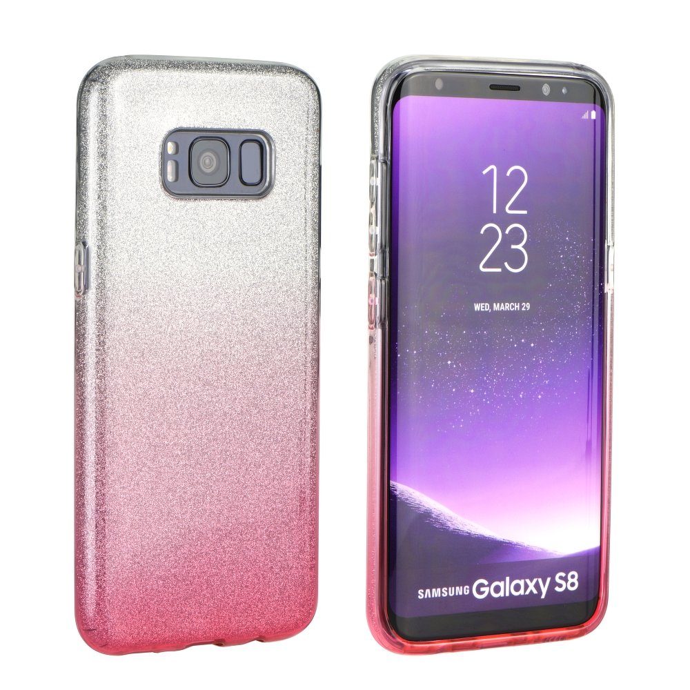 [KV-5901737943781] Samsung Galaxy S10e shining back cover case (Clear-Pink)