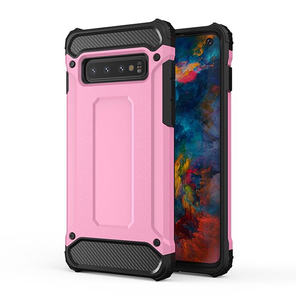 [KV-5900217303596] Samsung Galaxy S10e armor shockproof back cover case (Pink)
