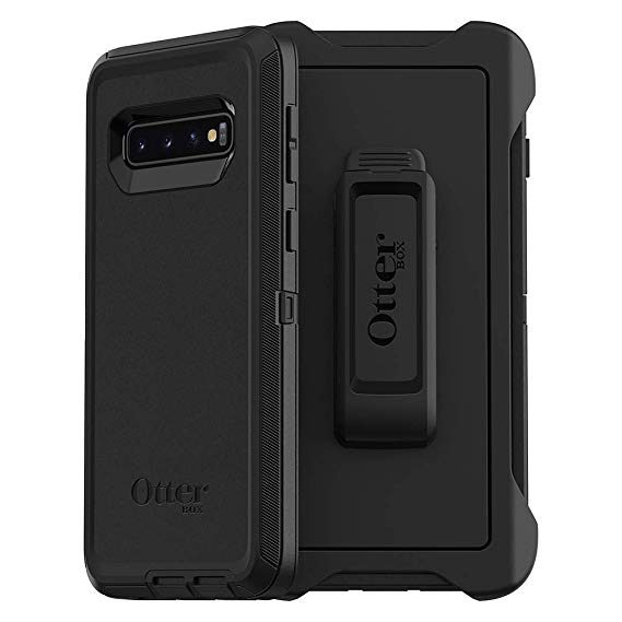 [5999094617155] Samsung Galaxy S10e Otterbox defender shockproof back cover case, (Black)
