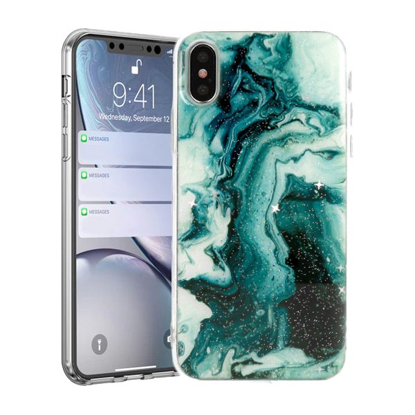 [FP5900217317692] Samsung Galaxy A50 / Galaxy A30s / Galaxy A50s Vennus marble stone back cover case (Green)