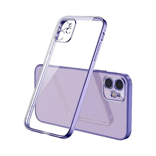 Samsung Galaxy A14 5G electroplate cu protecție cameră silicon husă spate (Mov)