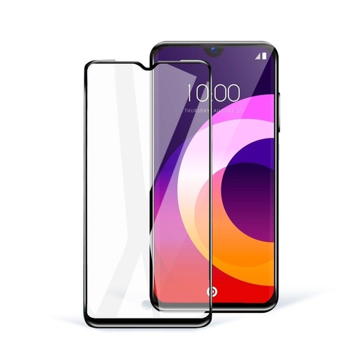 Samsung Galaxy A03/A03S/A03 CORE/A02/A02S Ceramică sticlă securizată, transparent (negru ramă)