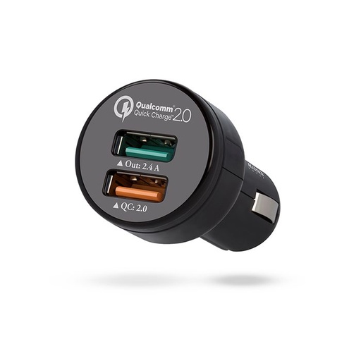 Madsen QC 2.0 auto încărcător rapid microUSB cu cablu, Negru