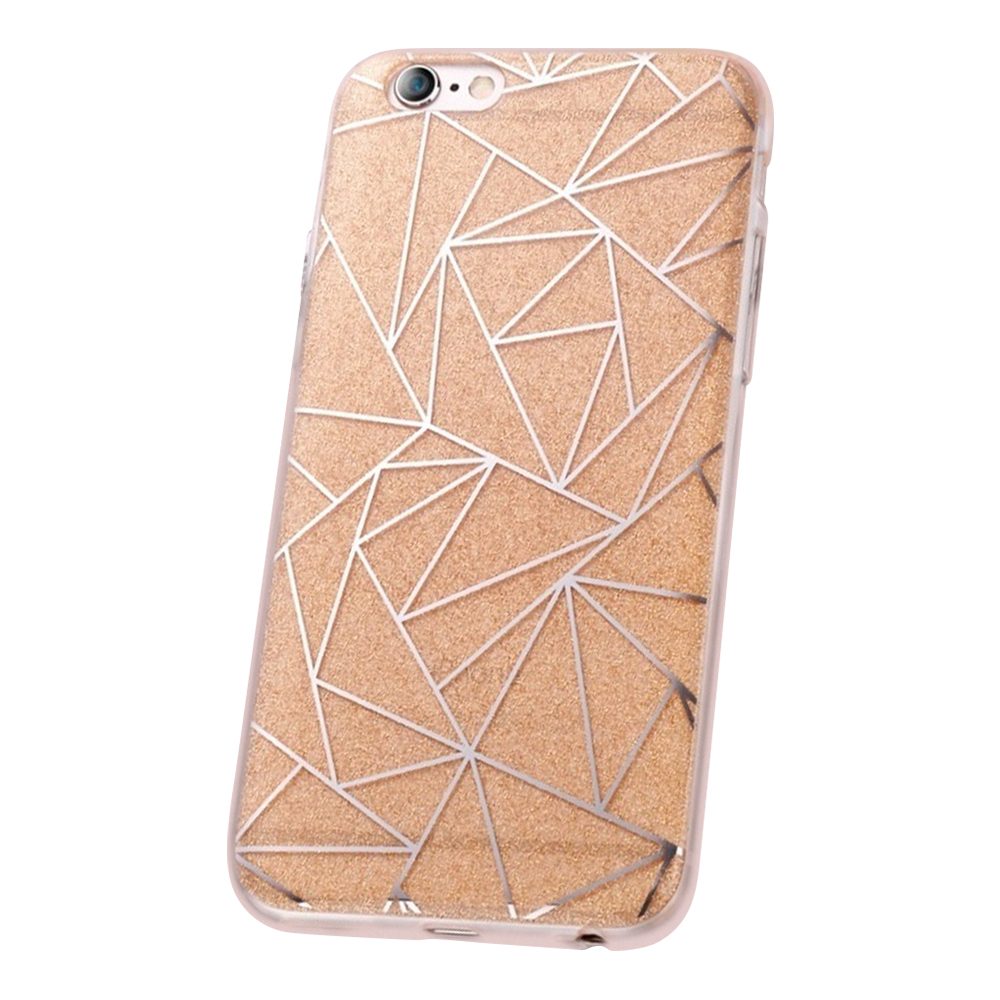 [FP033111] Huawei Mate 10 Lite fashion glitter geometric back cover case (Gold)
