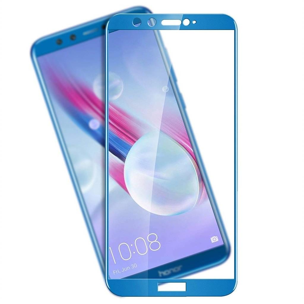 [KV-4856123198] Honor 9 Lite 5D tempered glass full screen, clear (blue frame)