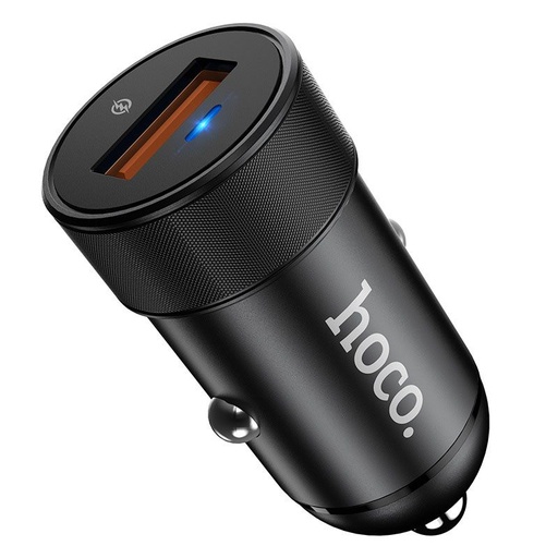 Hoco Z32A auto încărcător rapid, QC 3.0, max. 18W, LED indicator de stare, negru