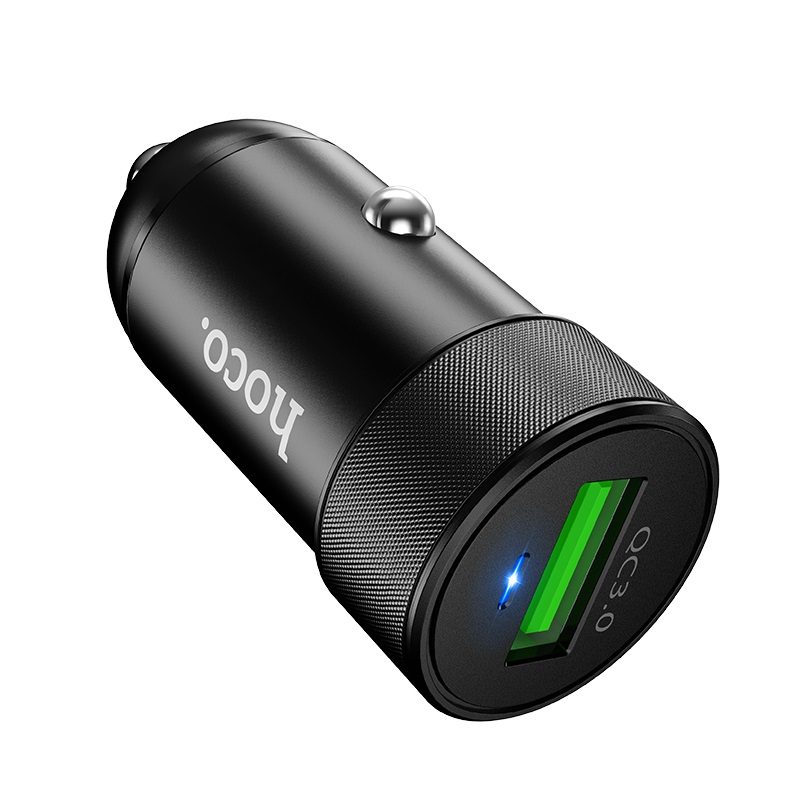 [6931474711540] Hoco Z32 car fast charger, QC 3.0, max. 18W, LED status indicator, black