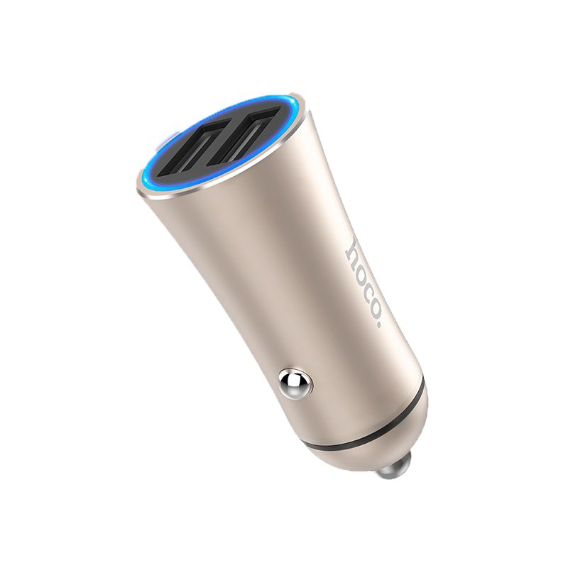 [6931474700063] Hoco Z30A car charger (2xUSB port), 5V 3,1A, gold