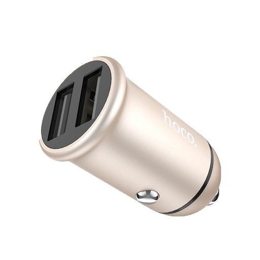 Hoco Z30 auto încărcător (2xUSB port), 5V 2,4A, auriu