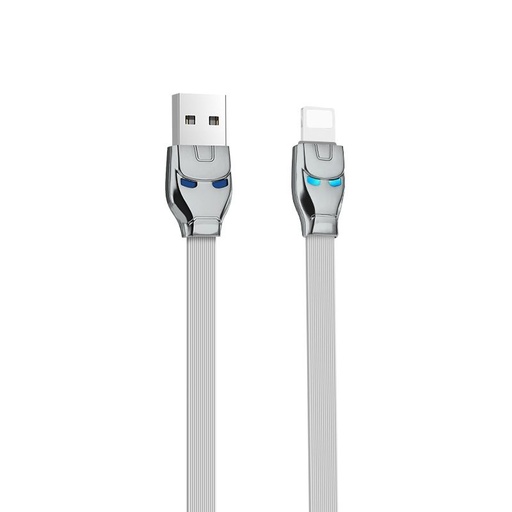Hoco U14 lightning cablu, 2.4A, LED indicator de stare, 1.2M, gri