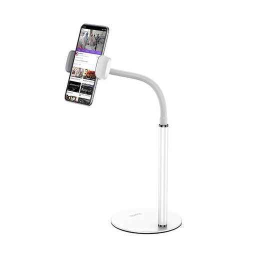 Hoco PH28 de birou telefon- és suport tabletă suport, aluminiu aliaj, 4.7"-10", alb