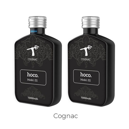 Hoco J21 power bank, 10000 mAh, LED indicator de stare, 5V 2,1A, negru