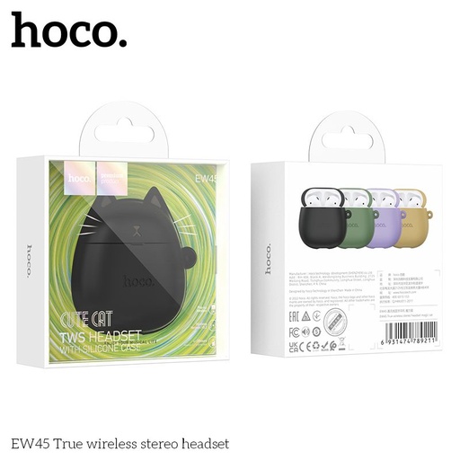 Hoco EW45 fără fir headset negru