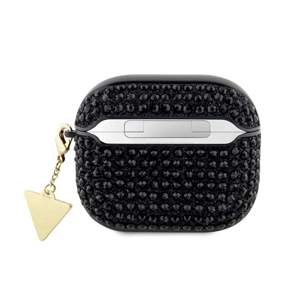 [GUA3HDGTPK] Guess Rhinestones Triangle Metal Logo case AirPods 3 (Black) - GUA3HDGTPK