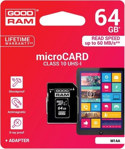 Goodram microSDHC 64GB class10 card de memorie
