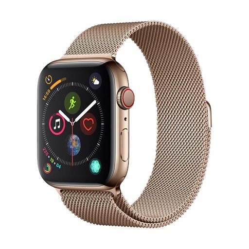 Devia Apple Watch Series 4 44mm milanez curea, Auriu