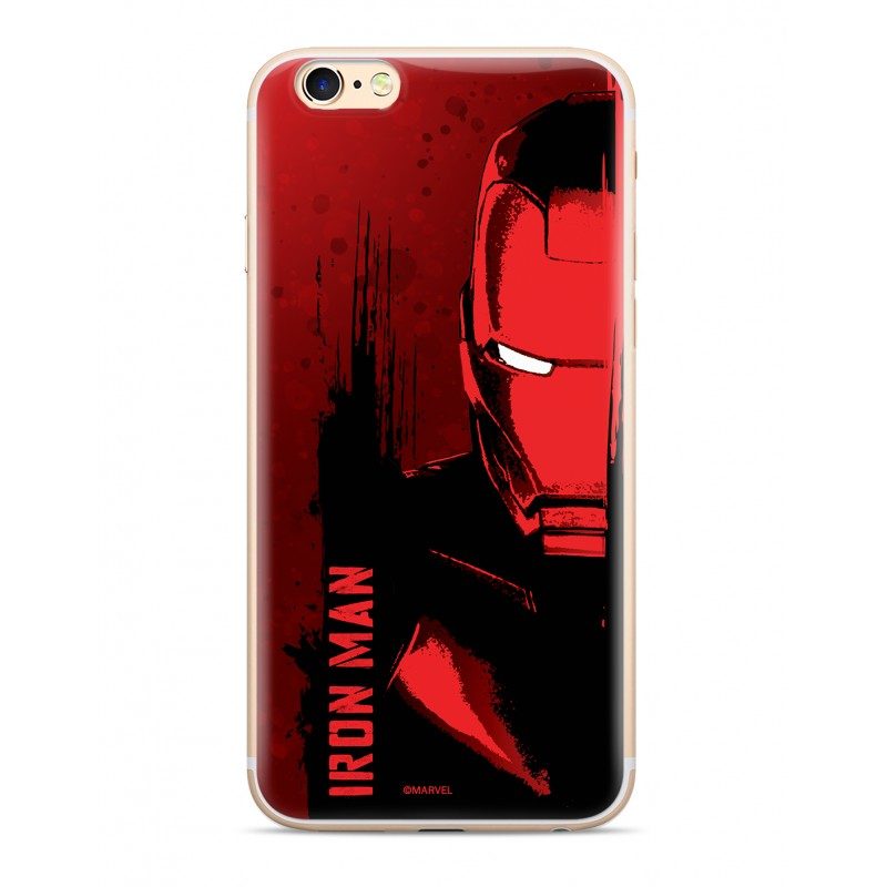 [KV-5903040009291q] Apple iPhone XS Max Marvel Silicone Iron Man 004 back cover case, (Red)