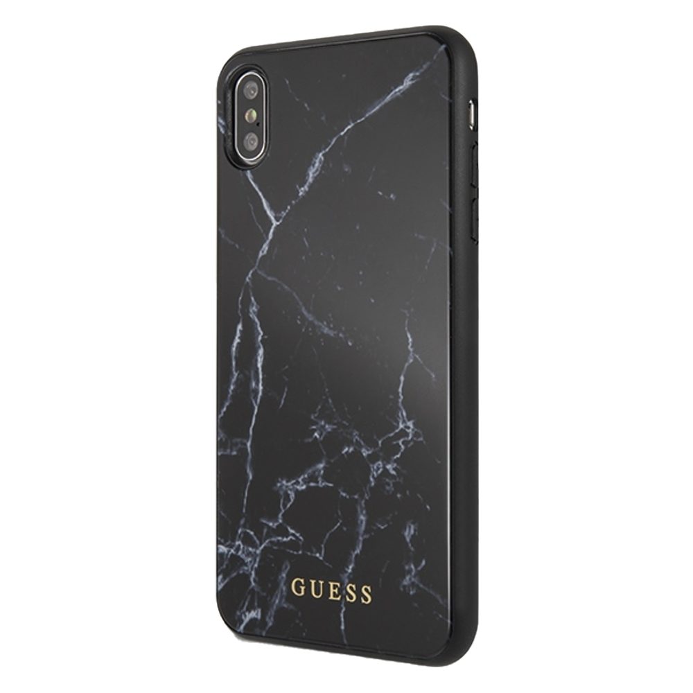 [GUHCI65HYMABK] Apple iPhone XS Max Guess Marble case (Black) - GUHCI65HYMABK