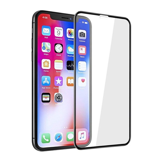 Apple iPhone XR/11 5D sticlă securizată complet pentru ecran, transparent (negru ramă)