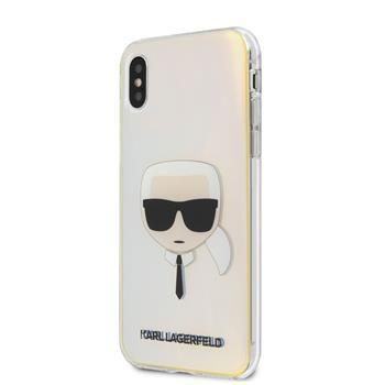 Apple iPhone X/XS Karl Lagerfeld PC/TPU Head husă (Sidef) – KLHCPXPCKHML