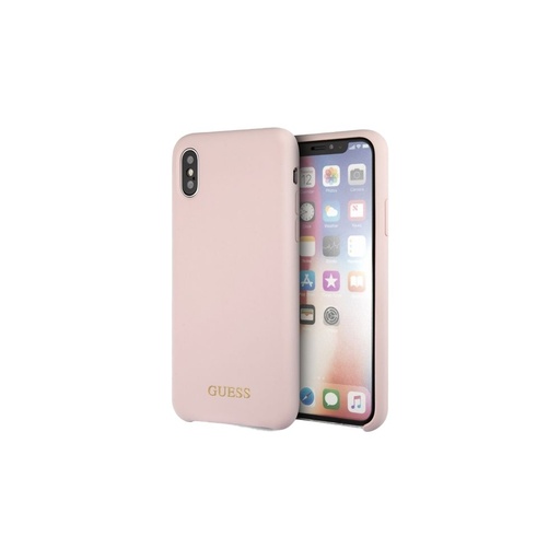 Apple iPhone X/XS Guess silicon husă spate (Deschis roz) - GUHCPXLSGLLP