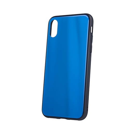 Apple iPhone X / iPhone XS aurora glass husă spate (Albastru închis)