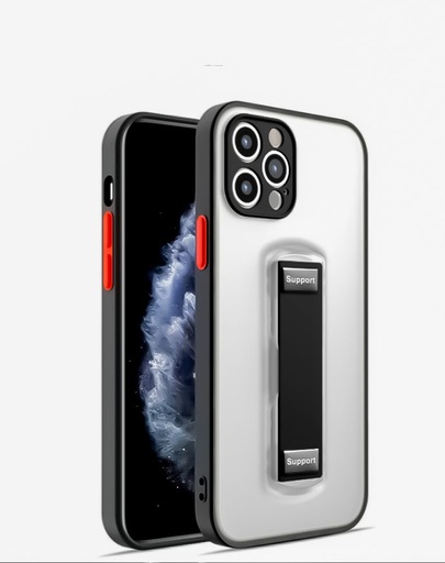 Apple iPhone 7/8/SE 2020/ SE 2022 cu suport husă spate (Negru)