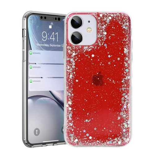 Apple iPhone 7/8/SE 2020/ SE 2022 brilliant transparent husă spate (Roșu)