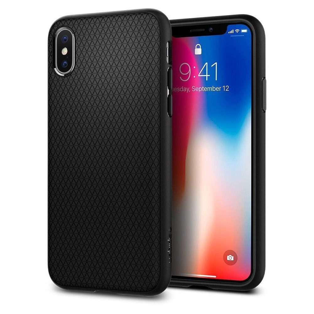[8809466646270] Apple iPhone 7/8/SE 2020/ SE 2022 Spigen liquid air premium back cover case (Black)