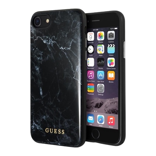 Apple iPhone 7/8 Guess Marble husă (Negru) - GUHCI8HYMABK
