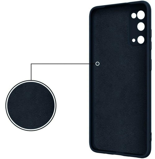 Samsung Galaxy A52 4G/A52 5G/A52s 5G silicone ring husă spate (Albastru)