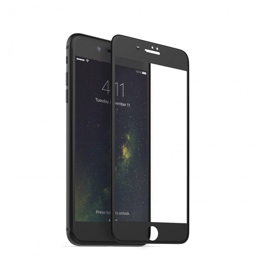 Apple iPhone 6/7/8 5D sticlă securizată complet pentru ecran, transparent (negru ramă)