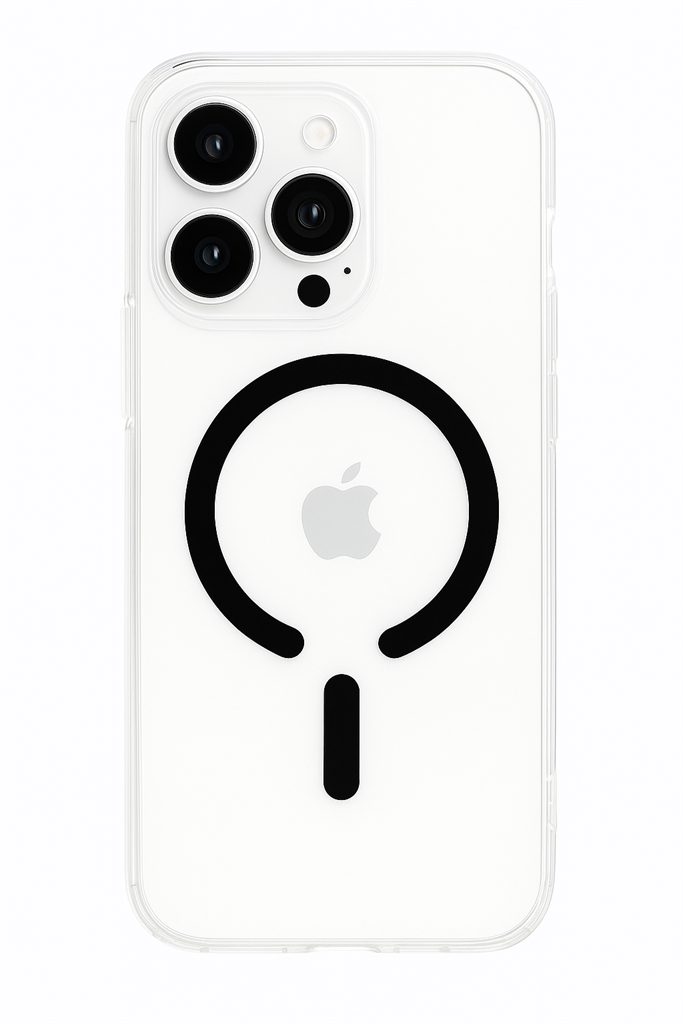 [8800308526552] Apple iPhone 17 Pro Max ROAR Mag Color Crystal MagSafe back cover case (Black)