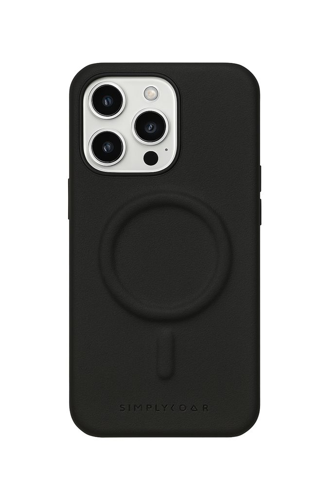 [8800308527788] Apple iPhone 15 Pro ROAR Modern Mag Leather MagSafe back cover case (Black)