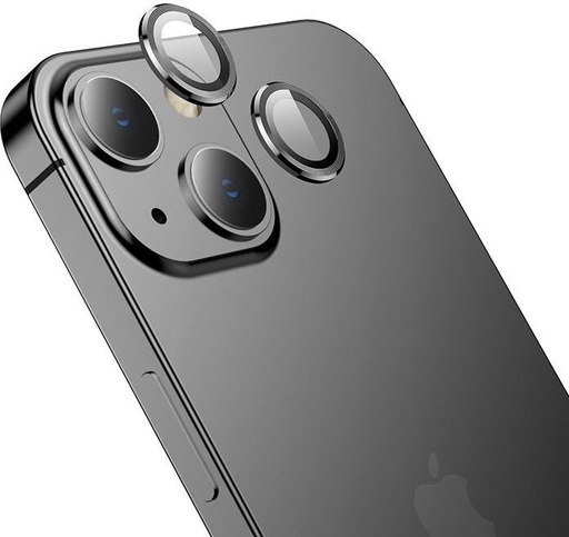 Apple iPhone 15 / iPhone 15 Plus Hoco eagle eye metal cameră sticlă securizată negru