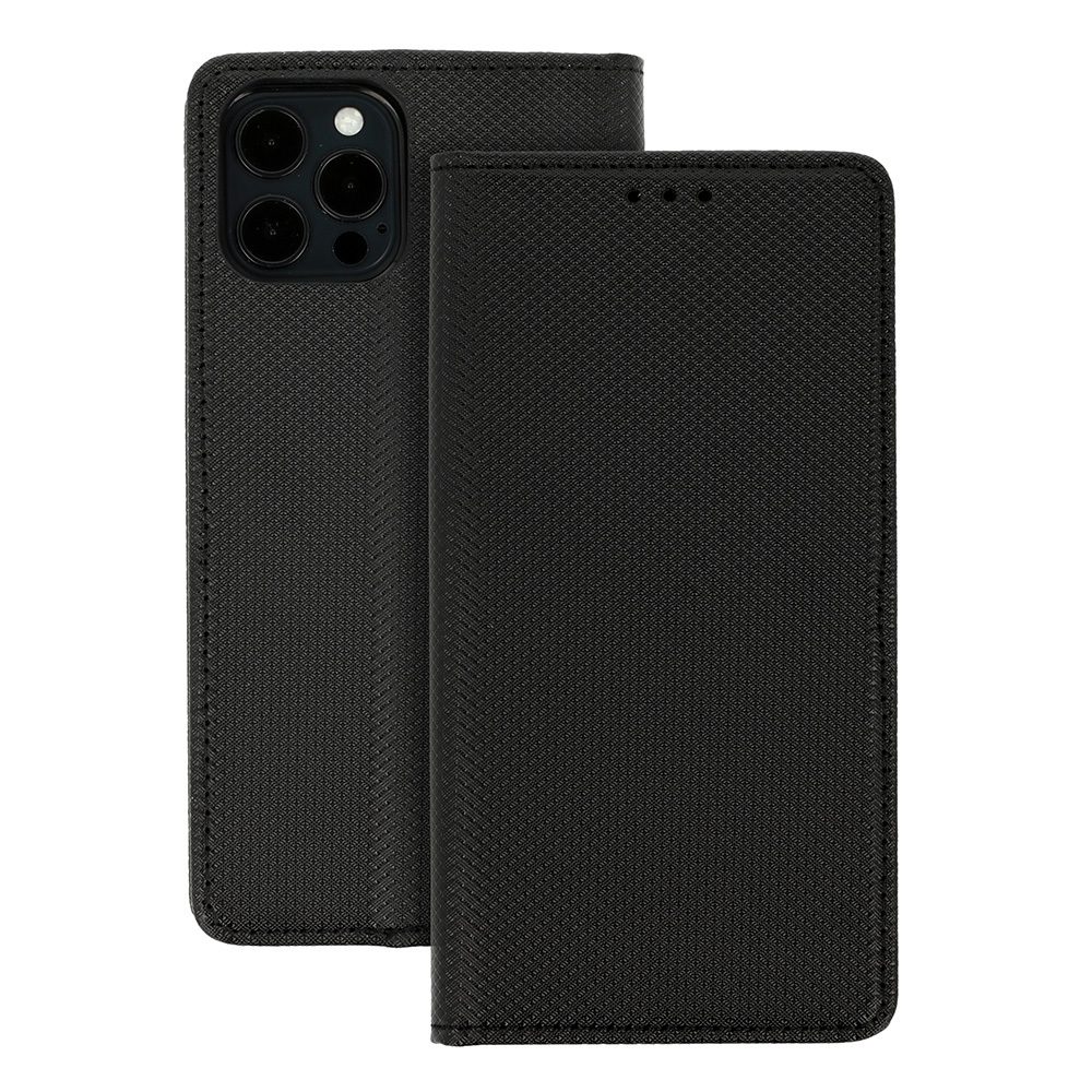 [POK050542] Apple iPhone 14 Pro Max smart book magnetic book case (Black)