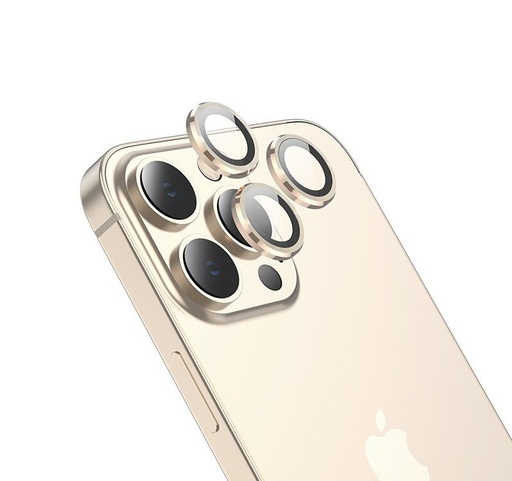 Apple iPhone 14 Pro (6.1) / 14 Pro Max (6, 7) Hoco eagle eye metal cameră sticlă securizată, auriu