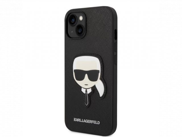 [KLHCP14MSAPKHK] Apple iPhone 14 Plus Karl Lagerfeld PU Saffiano Karl Head case (Black) – KLHCP14MSAPKHK