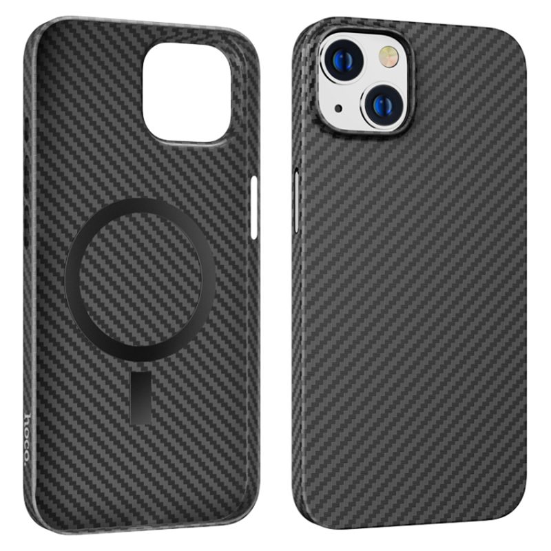 [6931474780973] Apple iPhone 14 Plus Hoco Cave ultra thin magsafe back cover case (Black)