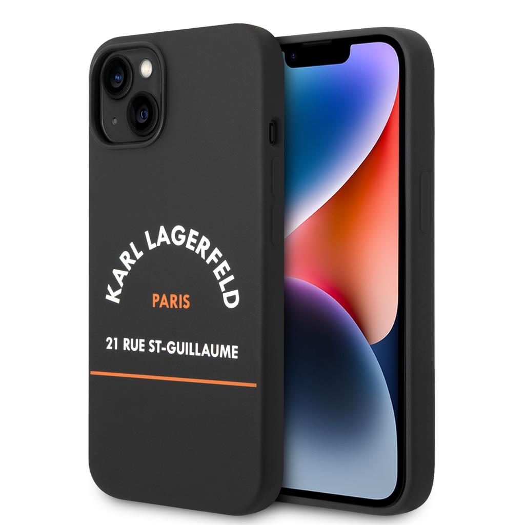 [KLHCP14SSRSGHLK] Apple iPhone 14 Karl Lagerfeld Rue St Guillaume case (Black) – KLHCP14SSRSGHLK