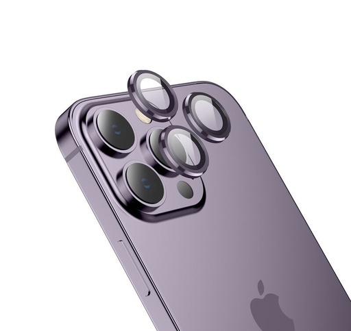 Apple iPhone 14 (6, 1) / 14 Plus (6, 7) Hoco eagle eye metal cameră sticlă securizată, mov