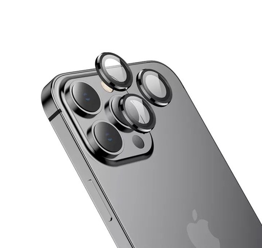 Apple iPhone 14 (6, 1) / 14 Plus (6, 7) Hoco eagle eye metal cameră sticlă securizată, negru