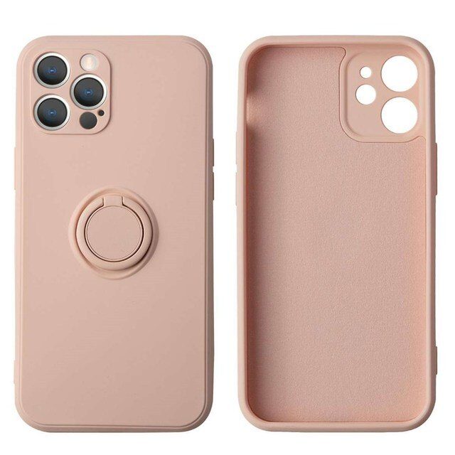 [5999020211063] Apple iPhone 13 Pro Max finger grip magnetic back cover case (Pink)