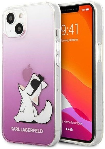 Apple iPhone 13 Pro Karl Lagerfeld PC/TPU Choupette Eat husă (Roz) – KLHCP13LCFNRCPI