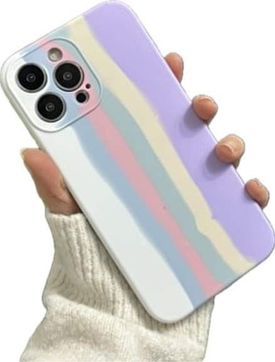 Apple iPhone 12 rainbow stripes husă spate (model 12)