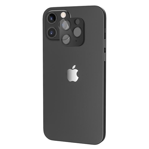 Apple iPhone 12 cu ramă metalică cameră de protecție sticlă securizată , negru