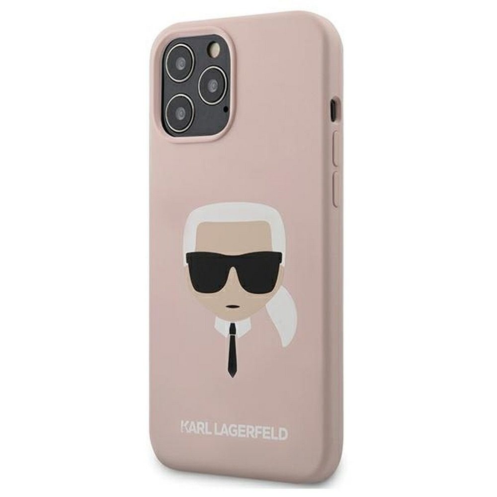 [KLHCP12LSLKHLP] Apple iPhone 12 Pro Max Karl Lagerfeld faceplate premium back cover case (Pink - KLHCP12LSLKHLP)